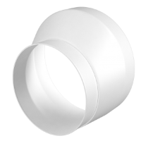 Соединитель эксцентрический круглый, пластиковый, D100/150