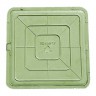 Люк квадратный полимерно-композитный легкий "Л" 30кН (зелёный)