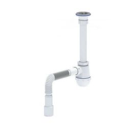 (C-1015) Сифон АНИ 1 1/4"*40 с гибкой трубой 40*40/50
