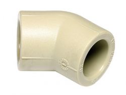 Угольник 45° ПП (Ekoplastik) d75 серый