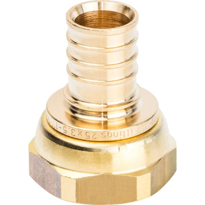 SFA-0019-002510 STOUT Переходник с накидной гайкой 25хG1 для трубы из сшитого полиэтилена
