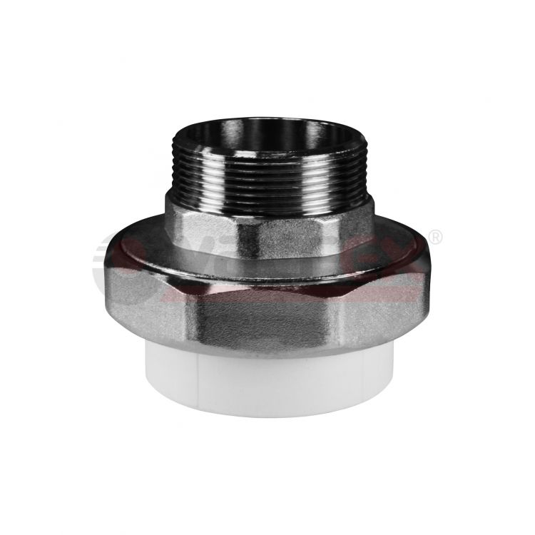 Муфта PPR разъемная американка d32х1Н серая Valfex