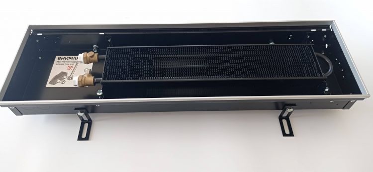 Конвектор внутрипольный KVZ 230-70-2300-UA без решетки, естественной конвекции, кант U-профиль