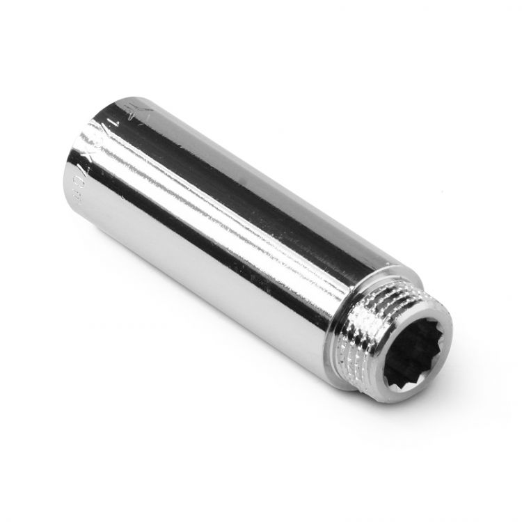 Удлинитель латунный ХРОМ Ду15xL10 Pro Aqua
