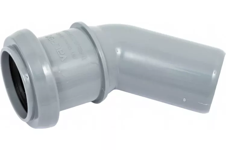 Отвод для внутренней канализации d32х45° Valfex