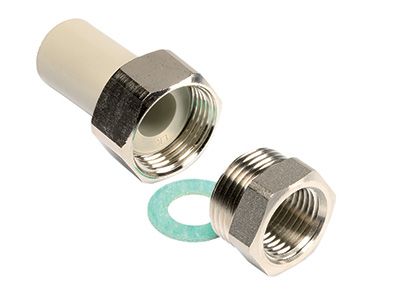 Муфта разъемная американка (Ekoplastik) 20х1/2В серая (под муфту)