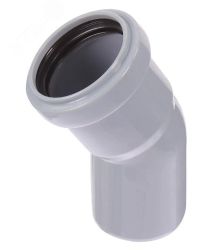 Отвод для внутренней канализации d50х30° Valfex