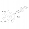 FX-61305C Крючок тройной Fixsen "KVADRO"