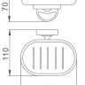 F1902 Мыльница с держателем Frap