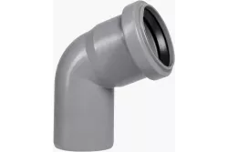 Отвод для внутренней канализации d50х67° Valfex