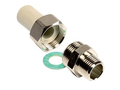 Муфта разъемная американка (Ekoplastik) 25х3/4Н серая (под муфту)