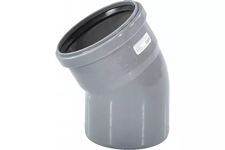 Отвод для внутренней канализации d110х30° Valfex