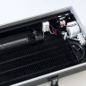 Конвектор внутрипольный KVZ Vent 230-80-2400-6V-UA без решетки, принудительной конвекции, 6 вентиляторов, U-профиль