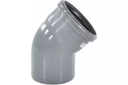 Отвод для внутренней канализации d110х45° Valfex