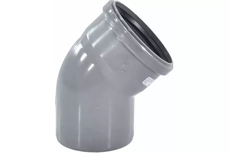 Отвод для внутренней канализации d110х45° Valfex