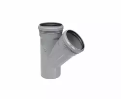 Тройник для внутренней канализации d110х110х45° Valfex