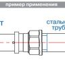 Соединитель пресс ValTec d26х1В (VTm 202)