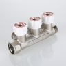 Коллектор с регулировочными вентилями 3/4"х4 вых. 1/2" нар. (VTc.570)