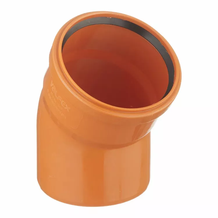 Отвод для наружной канализации d160х30° Valfex