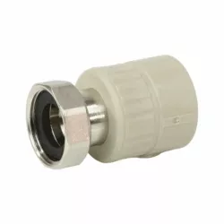Муфта PPR с накидной гайкой d25х3/4В серая Valfex