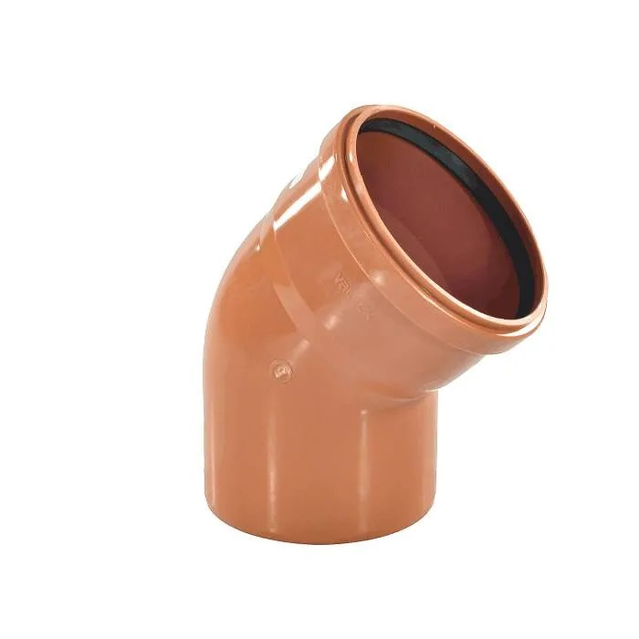 Отвод для наружной канализации d160х45° Valfex