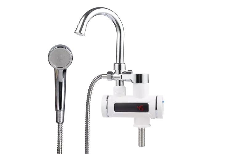 Кран-водонагреватель электрический Unipump BEF-001-03 3кВт (пластик, с душевой лейкой)