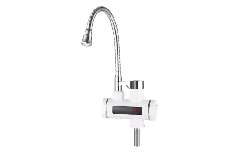 Кран-водонагреватель электрический Unipump BEF-001-02 3кВт (пластик, с дисплеем и гибким изливом)