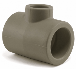 Тройник переходной серый ПП (Pro Aqua) d110х63х110