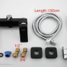 G3250 Смеситель для ванны Gappo, черный