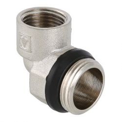 Угольник коллекторный никелированный ValTec Ду 1" х 1/2" (VTc.531)
