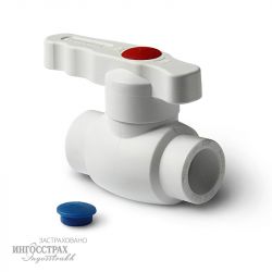 Кран шаровый ПП полнопроходной (Pro Aquа) d40
