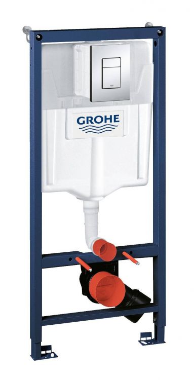 38772001 Монтажная система для унитаза с кнопкой квадрат GROHE