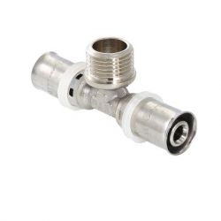 Тройник пресс ValTec d26х3/4Нх26 (VTm 233)