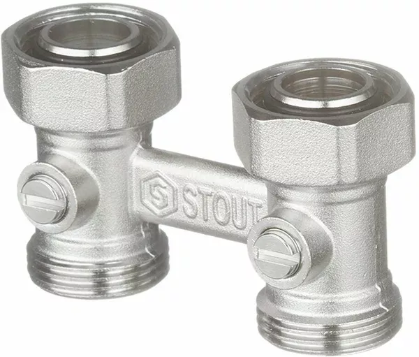 SVH 0002 000020 Узел нижнего подключения радиатора STOUT прямой 3/4  (дополнительно нужен SFT-0049-000002)