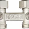 SVH 0002 000020 Узел нижнего подключения радиатора STOUT прямой 3/4  (дополнительно нужен SFT-0049-000002)