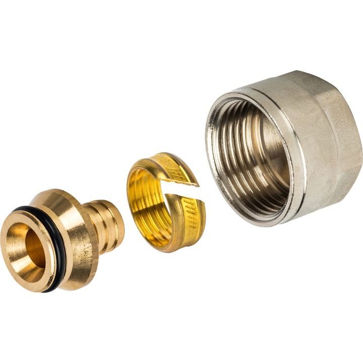 SFC-0024-001622 STOUT Фитинг компрессионный для труб PE-Xa/EVOH 16x2.2x1/2