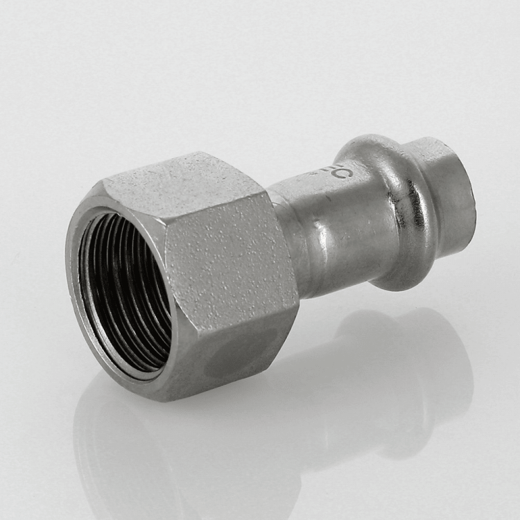 Соединитель из нержавеющей стали с внутренней резьбой d28х3/4" ValTec