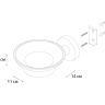 FX-85008 Мыльница стекло хром Fixsen "COMFORT CHROME"