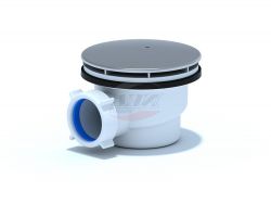 Сифон для душевого поддона АНИ Пласт E320C 1 1/2"х 90мм, высота 65мм, хром