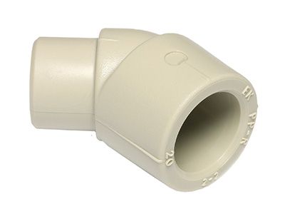 Угольник 45° ПП (Ekoplastik) d20 Н-В серый