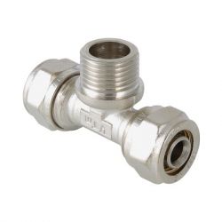 Тройник цанговый ValTec 20х1/2Нх20 (VTm 333)