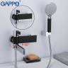 G3281 Смеситель для ванны Gappo, черный/хром