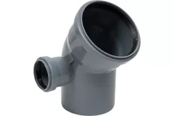 Отвод для внутренней канализации левый d110х45°х50 Valfex