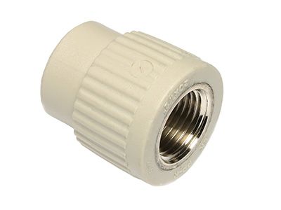 Муфта PPR d25х3/4В серая Ekoplastik