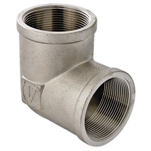 Угольник латунный никелированный ValTec Ду40