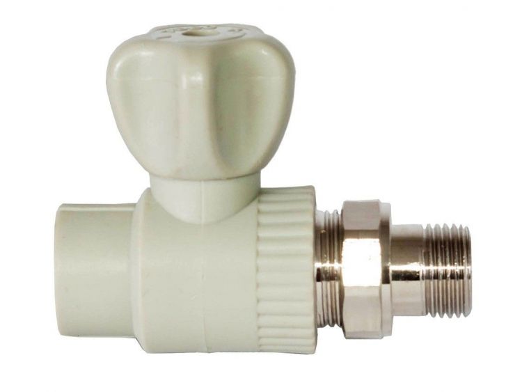 Кран для радиатора ПП (Valfex) d25х3/4н прямой серый