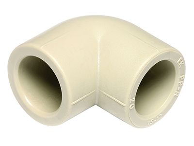 Угольник PPR 90° d20 серый Ekoplastik