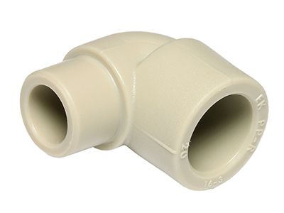Угольник 90° ПП (Ekoplastik) d25 Н-В серый