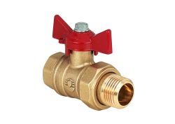 Кран шаровый с американкой "Valfex" DELTA PRO Ду25 ручка-бабочка, ВН-НР 