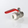 Кран шаровой латунный с переходом на полипропиленовую трубу 20x1/2" Valtec VTp.742.0.02004